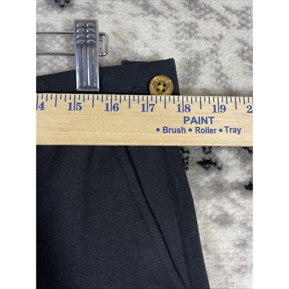 Lauren Ralph Lauren Pants Womens‎ Size 14 Black Gold Button Pocket Office Career - Picture 3 of 14